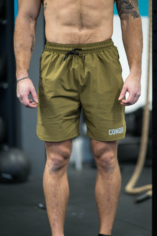 CONQR ENDURE GREEN SHORTS