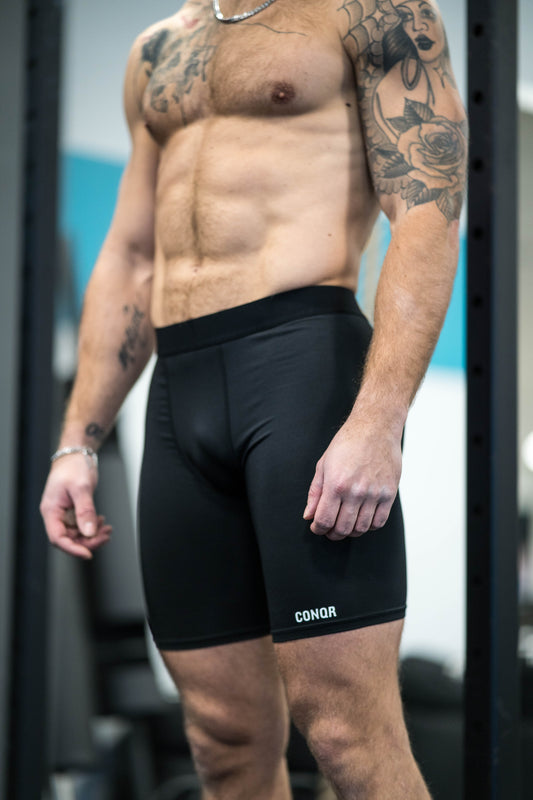 CONQR PERFORMANCE BOXERS BLACK