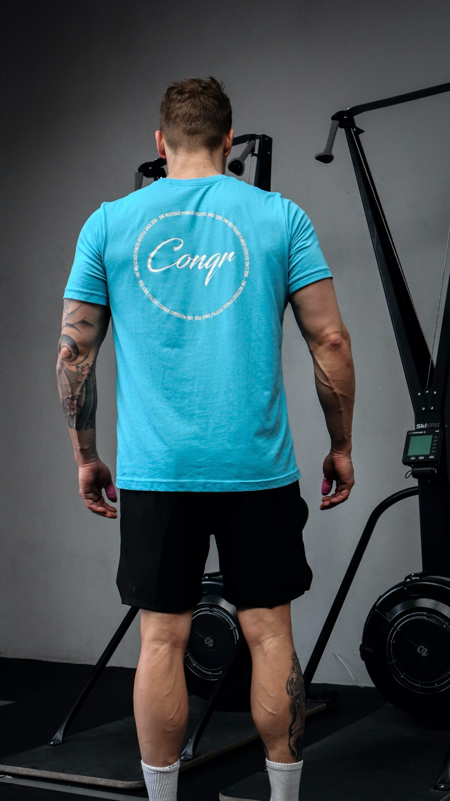 CONQR CLASSIC CF ORIGINS OCEAN BLUE T-SHIRT