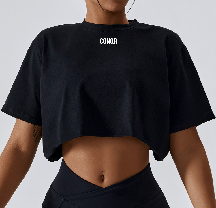 CONQR WMNS OVERSIZED CROP TOP