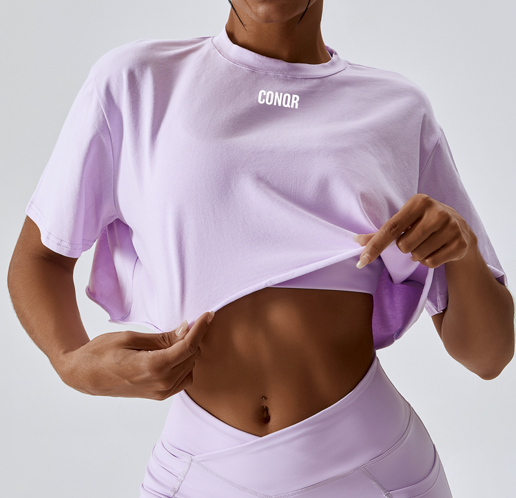 CONQR WMNS OVERSIZED CROP TOP