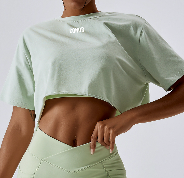 CONQR WMNS OVERSIZED CROP TOP