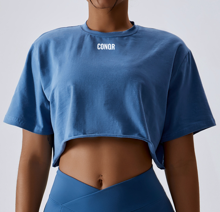 CONQR WMNS OVERSIZED CROP TOP